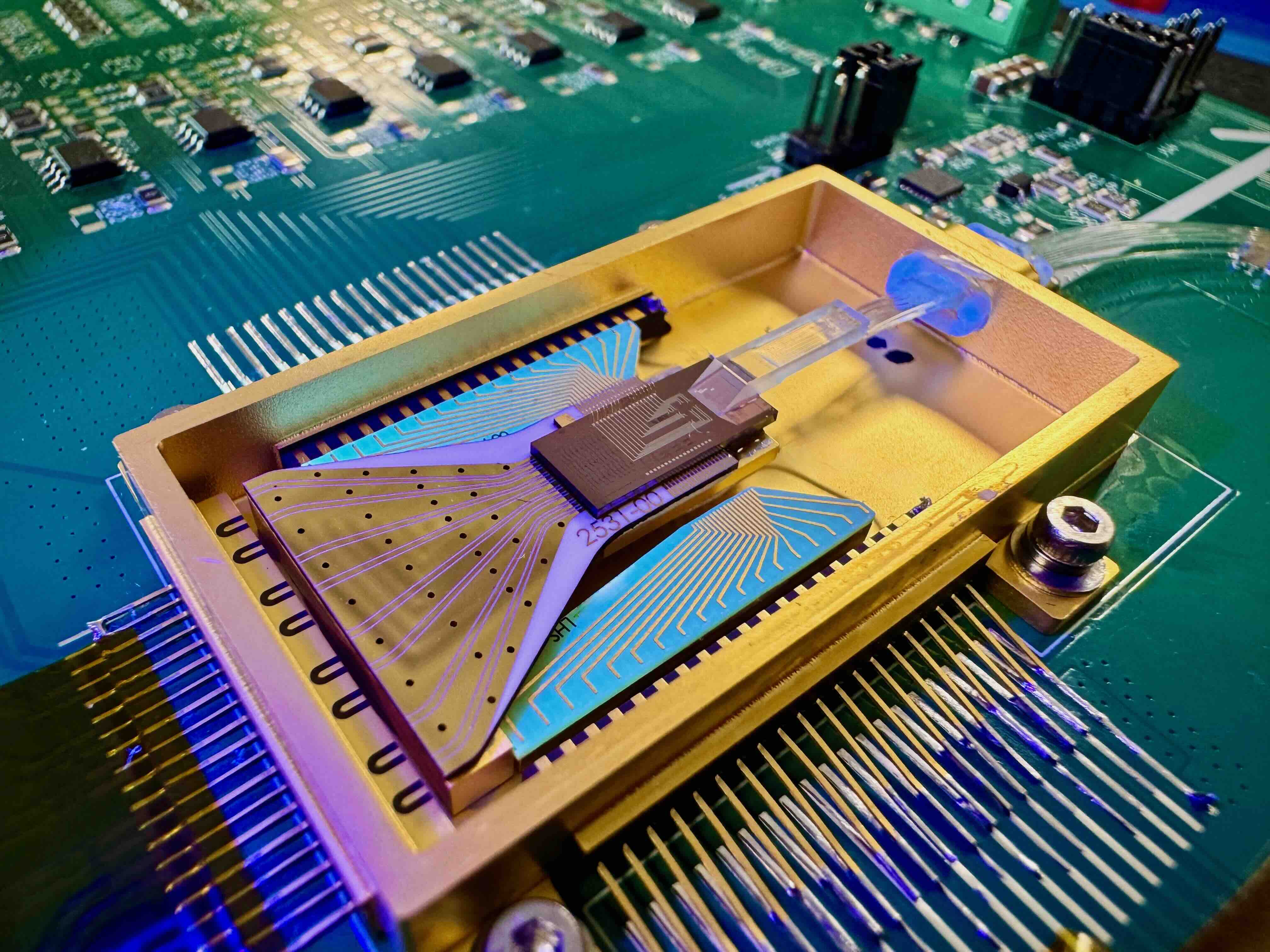 Packaged photonic integrated circuit prepared for Xen Quantum optical subsystem integration